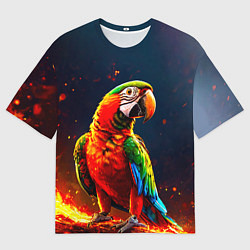 Футболка оверсайз мужская Ара в огне, цвет: 3D-принт