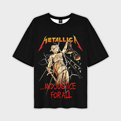 Мужская футболка оверсайз Metallica justice for all