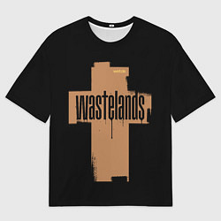 Футболка оверсайз мужская Гранжевый крест, цвет: 3D-принт