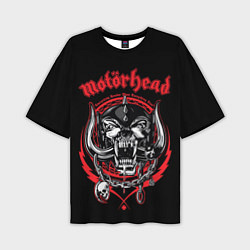 Мужская футболка оверсайз Motorhead skull