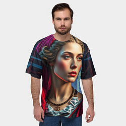 Футболка оверсайз мужская Классика в современной обработке, цвет: 3D-принт — фото 2