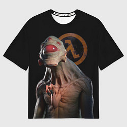 Футболка оверсайз мужская Half life - vortigaunt, цвет: 3D-принт