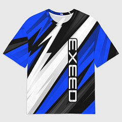 Мужская футболка оверсайз Exeed - blue sport