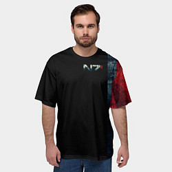 Футболка оверсайз мужская Shepard N7 - светлый, цвет: 3D-принт — фото 2