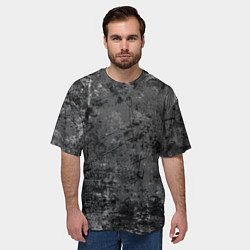 Футболка оверсайз мужская Абстракция - grunge mood, цвет: 3D-принт — фото 2