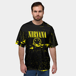 Футболка оверсайз мужская Нирвана шум, цвет: 3D-принт — фото 2