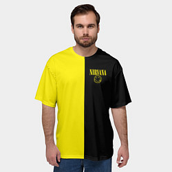 Футболка оверсайз мужская Нирвана два цвета, цвет: 3D-принт — фото 2