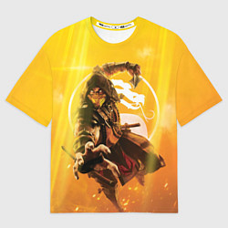 Футболка оверсайз мужская Скорпион - Mortal Kombat, цвет: 3D-принт