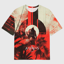 Мужская футболка оверсайз Assassins Creed ninja