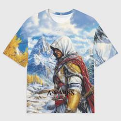 Мужская футболка оверсайз Assassins Creed winter