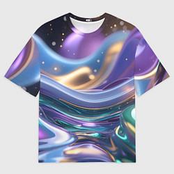 Футболка оверсайз мужская Космическая краска, цвет: 3D-принт