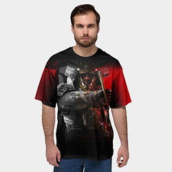 Футболка оверсайз мужская Ассасинс Крид Тени, цвет: 3D-принт — фото 2