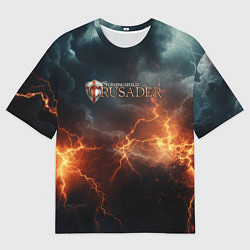 Футболка оверсайз мужская Stronghold сrusader небесная мощь, цвет: 3D-принт