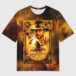 Мужская футболка оверсайз Indiana Jones and raiders of lost ark