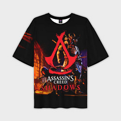 Мужская футболка оверсайз Assassins Creed Shadows - samurai