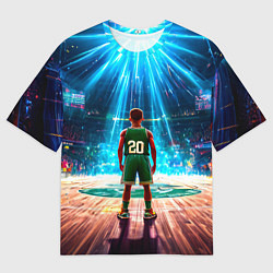 Футболка оверсайз мужская Двадцатый из Бостон Селтикс, цвет: 3D-принт