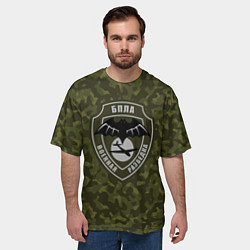 Футболка оверсайз мужская Военная разведка РФ БПЛА, цвет: 3D-принт — фото 2