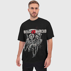 Футболка оверсайз мужская Sons Of Anarchy - death, цвет: 3D-принт — фото 2