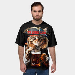 Футболка оверсайз мужская Все дуреют с этих пиратов, цвет: 3D-принт — фото 2