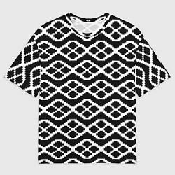 Футболка оверсайз мужская Этнический декор, цвет: 3D-принт
