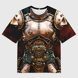 Футболка оверсайз мужская Рыцарские доспехи фэнтези Стимпанк, цвет: 3D-принт
