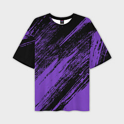 Мужская футболка оверсайз The color is purple and black
