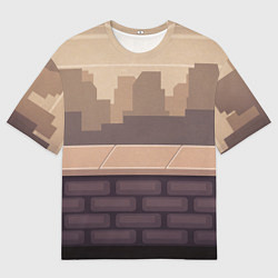 Футболка оверсайз мужская Смотровая площадка, цвет: 3D-принт