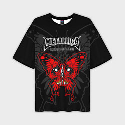 Футболка оверсайз мужская Metallica - life in Belgrade, цвет: 3D-принт
