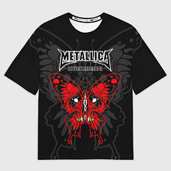 Футболка оверсайз мужская Metallica - life in Belgrade, цвет: 3D-принт