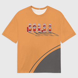 Футболка оверсайз мужская Пять спортивных кроликов, цвет: 3D-принт