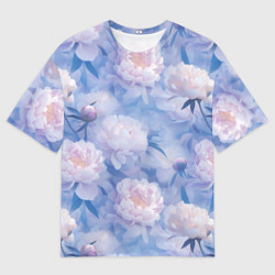 Футболка оверсайз мужская Цветы в туманности, цвет: 3D-принт