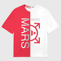 Мужская футболка оверсайз 30 Seconds to Mars poster