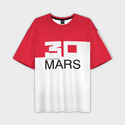 Мужская футболка оверсайз 30 Seconds to Mars poster