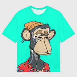 Футболка оверсайз мужская NFT ape steel, цвет: 3D-принт