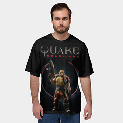 Футболка оверсайз мужская Quake champions - Ranger, цвет: 3D-принт — фото 2