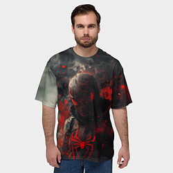 Футболка оверсайз мужская Black Spider-man, цвет: 3D-принт — фото 2