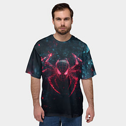 Футболка оверсайз мужская Спайдер-мэн с лапами паука, цвет: 3D-принт — фото 2