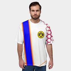 Футболка оверсайз мужская Borussia geometry sport, цвет: 3D-принт — фото 2