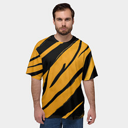 Футболка оверсайз мужская Тигровый раскрас, цвет: 3D-принт — фото 2