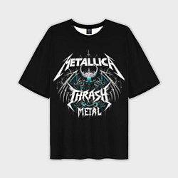 Мужская футболка оверсайз Metallica group - thrash metal style