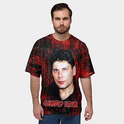 Футболка оверсайз мужская Сектор газа фото Юрий Хой, цвет: 3D-принт — фото 2