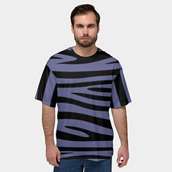 Футболка оверсайз мужская Морские полоски, цвет: 3D-принт — фото 2