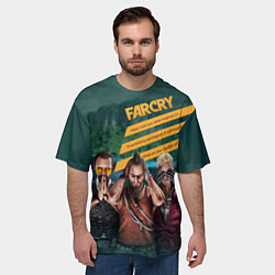 Футболка оверсайз мужская Far Cry villains, цвет: 3D-принт — фото 2