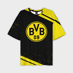 Футболка оверсайз мужская Borussia полосы, цвет: 3D-принт