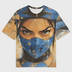 Мужская футболка оверсайз Китана портрет