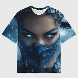 Мужская футболка оверсайз Китана с ледяными глазами