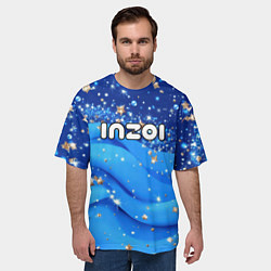 Футболка оверсайз мужская Inzoi логотип, цвет: 3D-принт — фото 2
