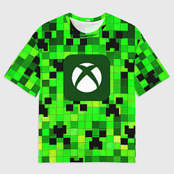 Футболка оверсайз мужская Minecraft xbox, цвет: 3D-принт