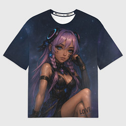 Футболка оверсайз мужская Ситлали со звездами - Genshin Impact, цвет: 3D-принт