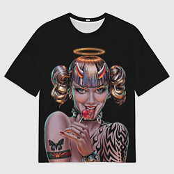 Мужская футболка оверсайз Crazy town - butterfly